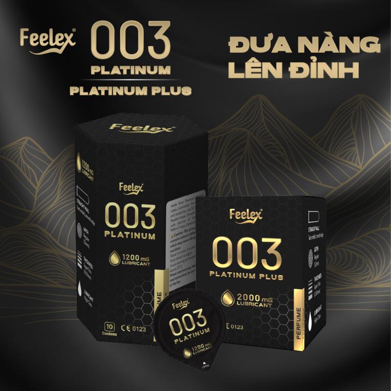 Bao cao su nhiều gel Platium - Hộp 10 chiếc