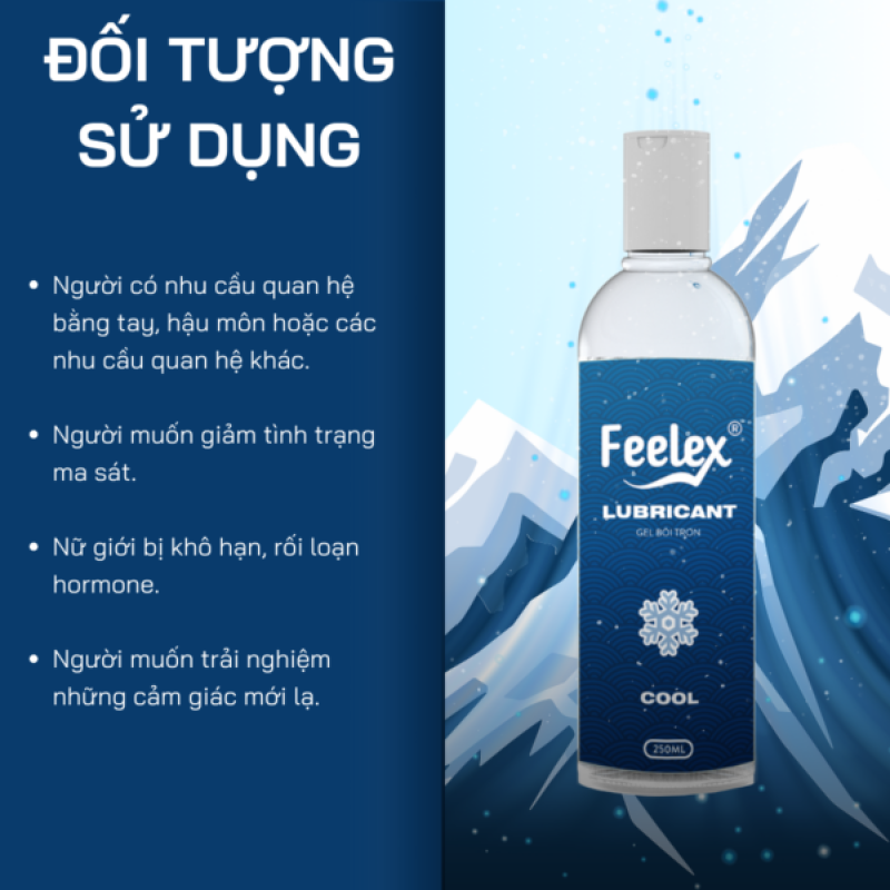 Gel bôi trơn mát lạnh Feelex Lubricant Cool – 250ml