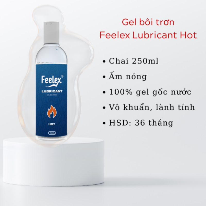 Gel bôi trơn ấm nóng Feelex Lubricant Hot - 250ml