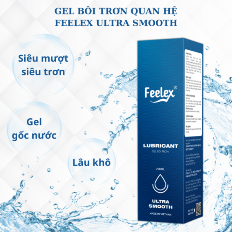 Gel bôi trơn trơn mượt Feelex Lubricant Ultra Smooth