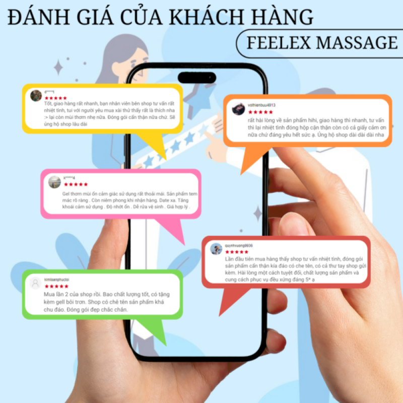Dầu massage body Feelex nhiều mùi hương – 300ml