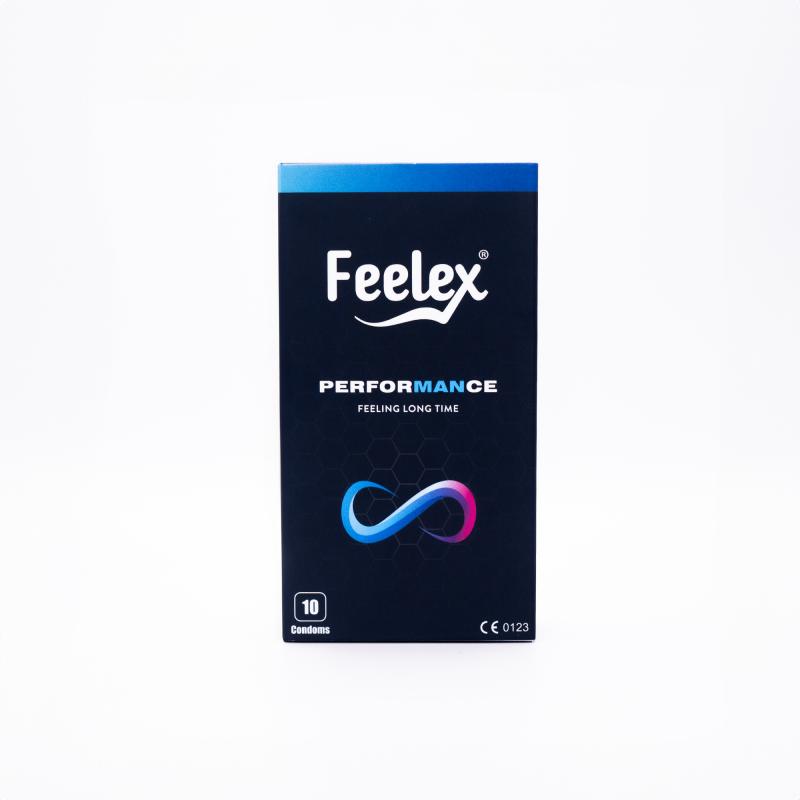 Bao cao su kéo dài thời gian Feelex Performance - Hộp 10 cái