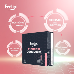 Bao cao su ngón tay Feelex Finger Condom - Hộp 12 cái