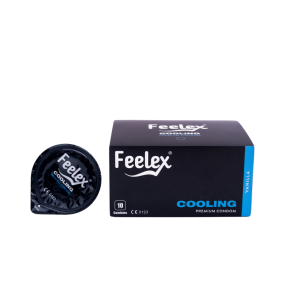 Bao cao su siêu mỏng Feelex Cooling nhiều gel mát lạnh - Hộp 10 cái - Cao cấp 2024