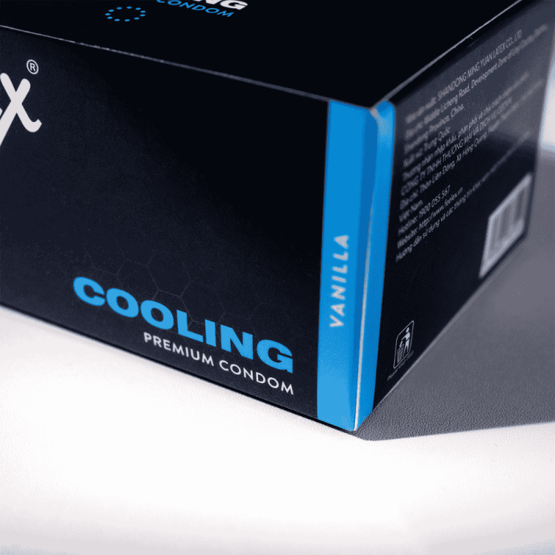 Bao cao su siêu mỏng Feelex Cooling nhiều gel mát lạnh - Hộp 10 cái - Cao cấp 2024