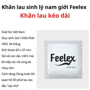 Khăn ướt Feelex hỗ trợ sinh lý nam - 1 chiếc - Khăn lau kéo dài