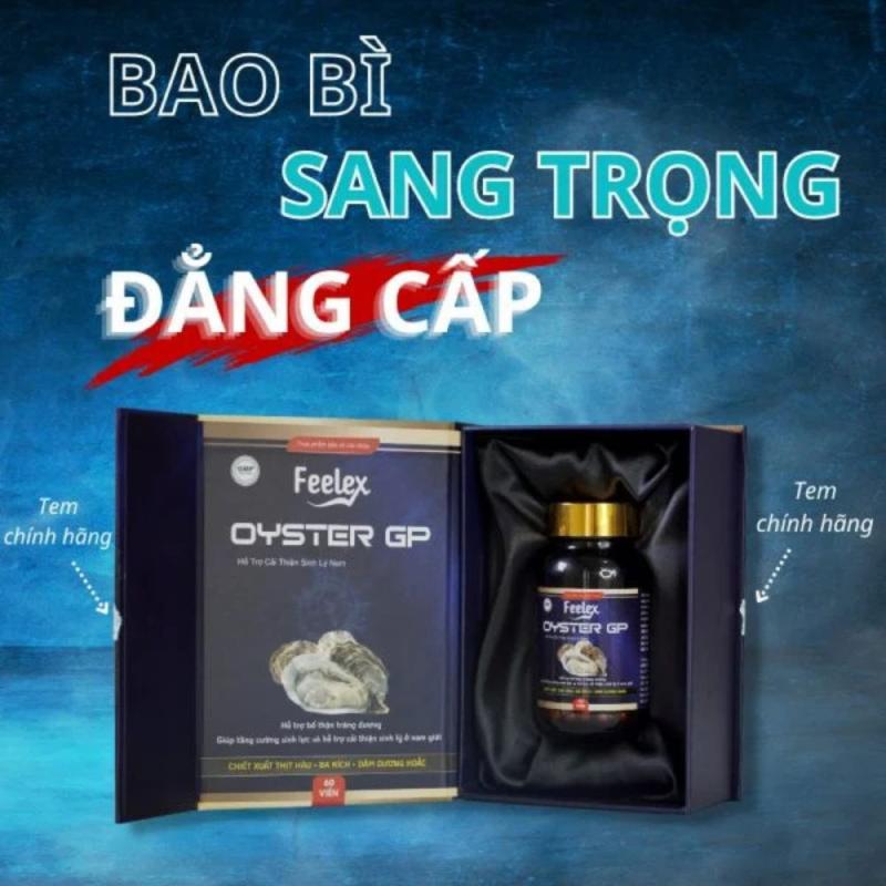 Tinh chất hàu biển cao cấp Feelex Oyster GP - Hộp 60 viên
